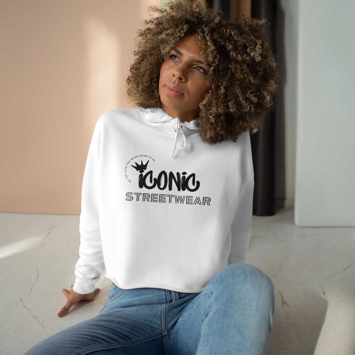 Iconic Streetwear Crop Hoodie