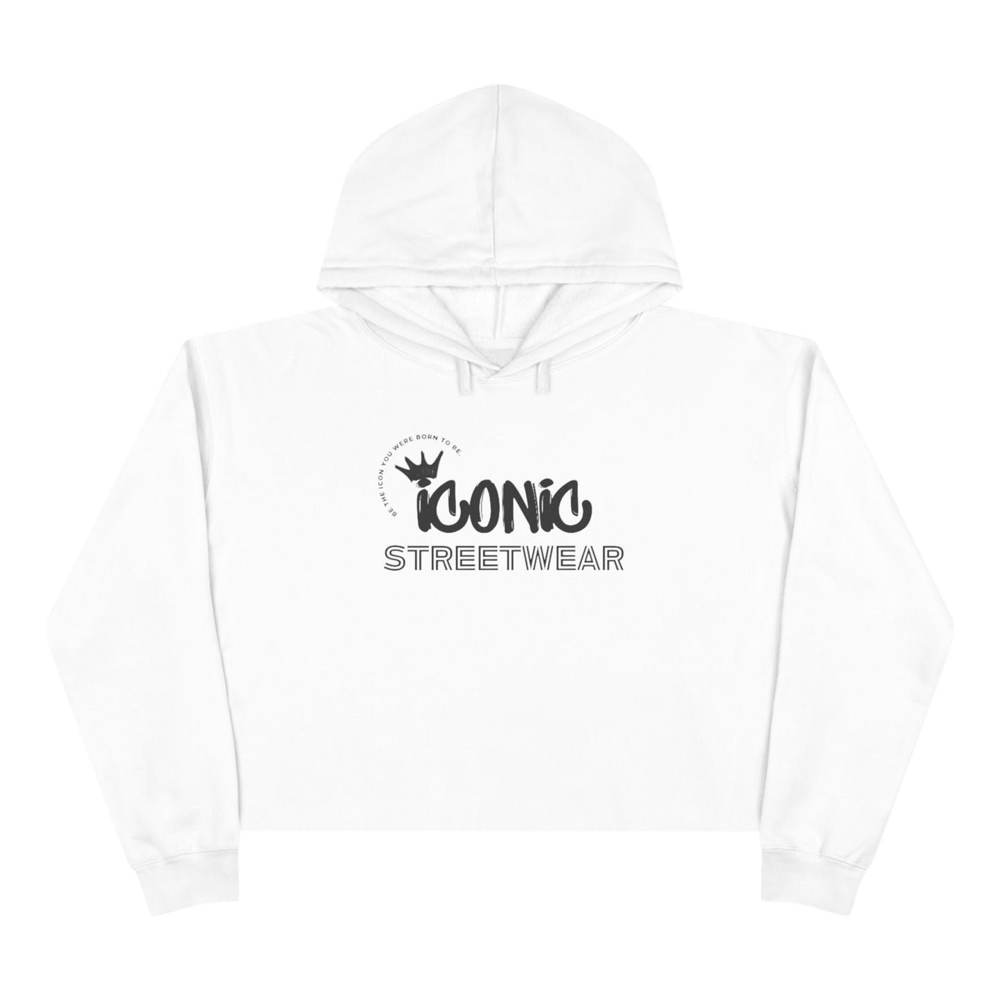 Iconic Streetwear Crop Hoodie