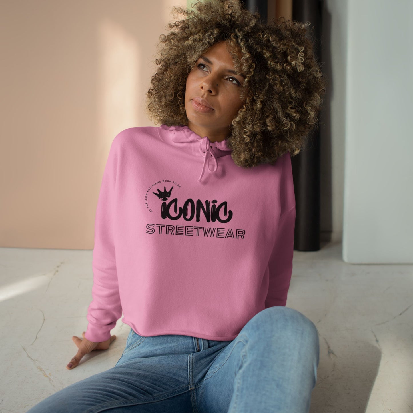 Iconic Streetwear Crop Hoodie