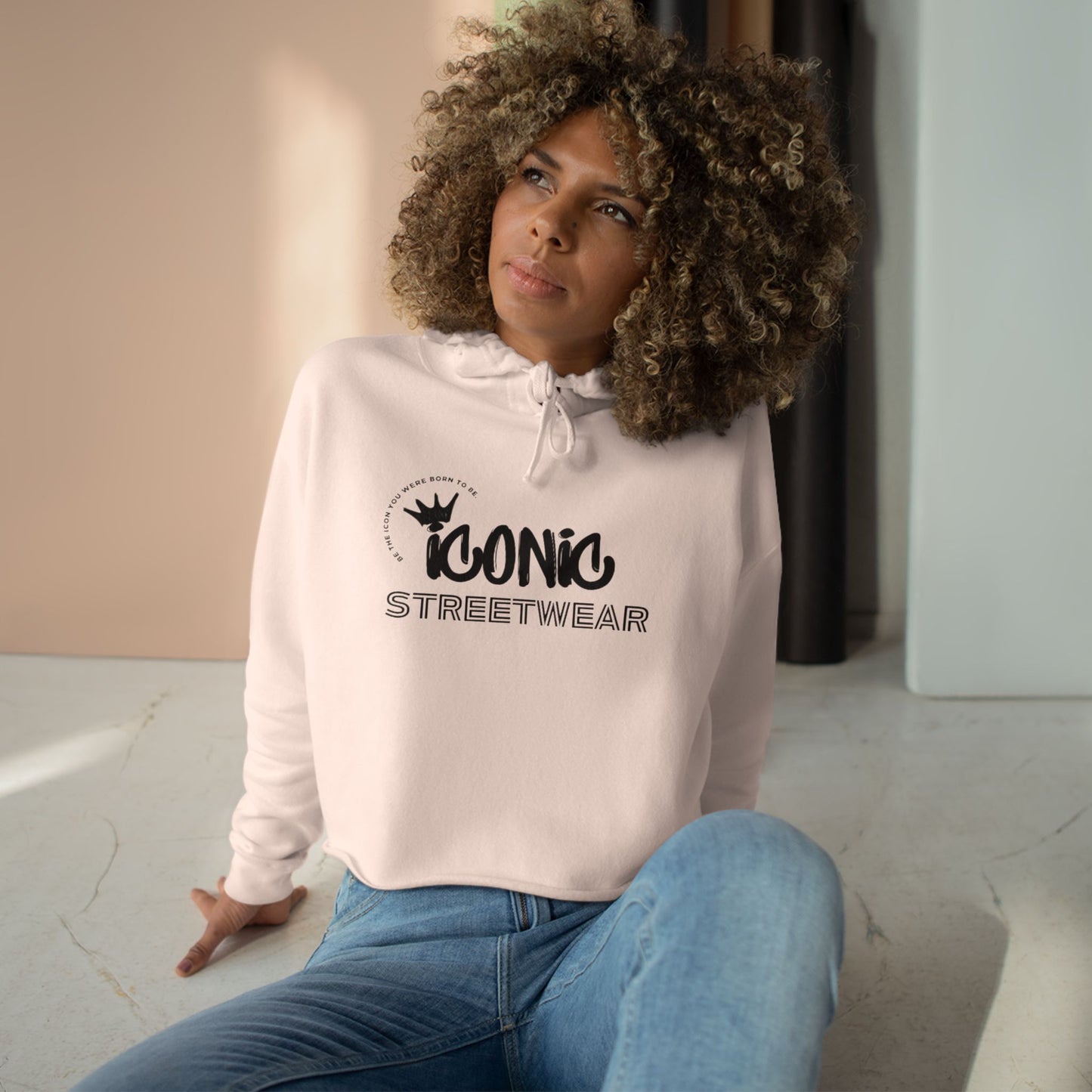 Iconic Streetwear Crop Hoodie